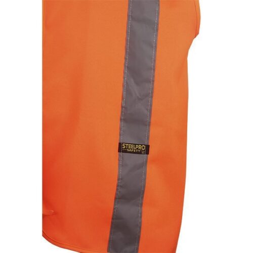 Chaleco alta visibilidad naranja, steelpro - Image 3