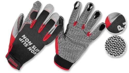 Guantes industriales en tela poliester