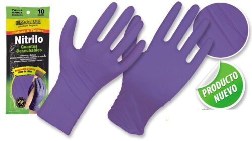Guantes de nitrilo para uso doméstico