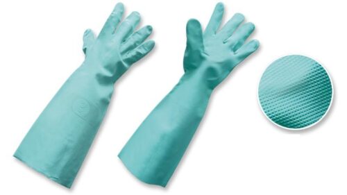 Guantes nitrilo con flock largo 18