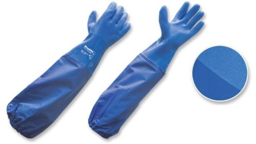 Guantes semicorrugados con manga