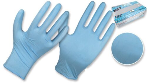 Guantes nitrilo azul para usos generales