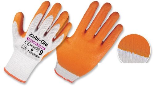 Guantes polycotton, recubiertos en látex