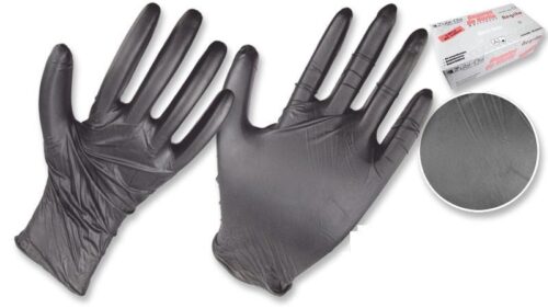 Guantes de nitrilo negro multiusos