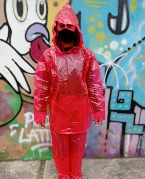 Conjunto plástico para lluvia