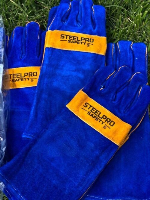 Guante soldador azul/ naranja, steelpro - Image 5