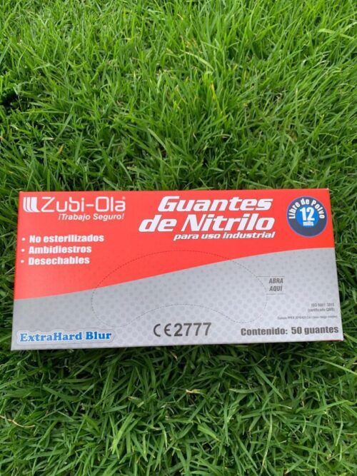 Guantes nitrilo azul extra hard blur - Image 2