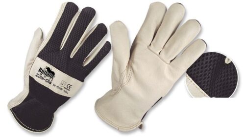 Guantes de cuero de cerdo y tela sintética