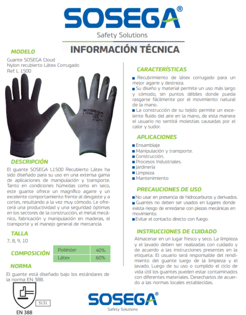 Guante Cloud Latex Sosega - Image 3