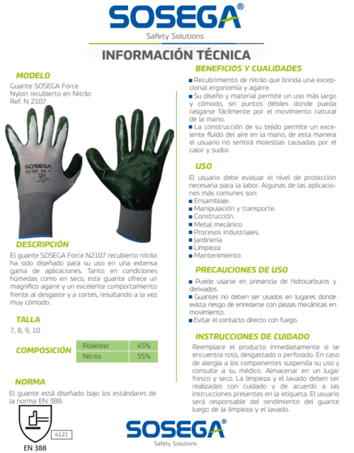 Guante Force Nitrilo Sosega - Image 3