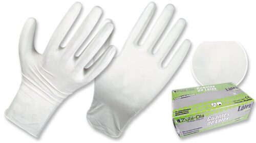 Guantes de látex para exámenes y usos en general