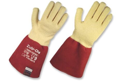 Guantes en fibra taeki y cuero