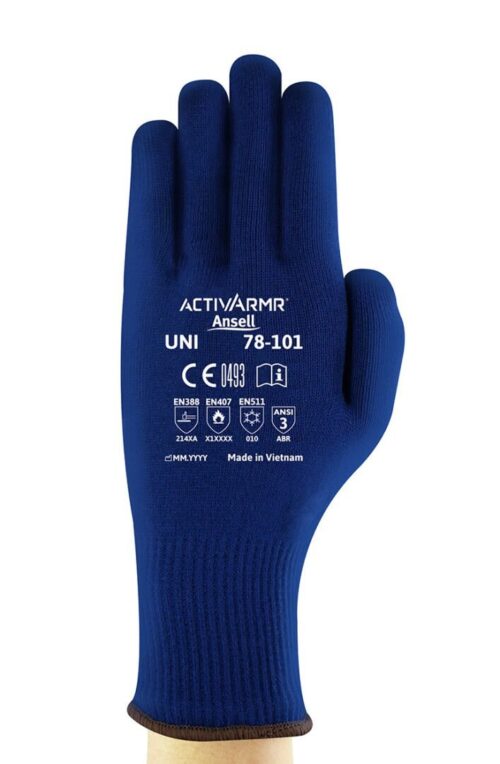 Guante thermaknit azul insulado