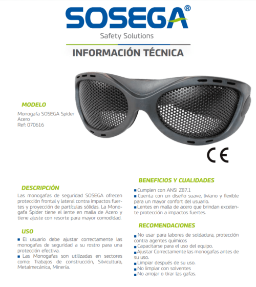 Monogafas Malla Spider Sosega - Image 4