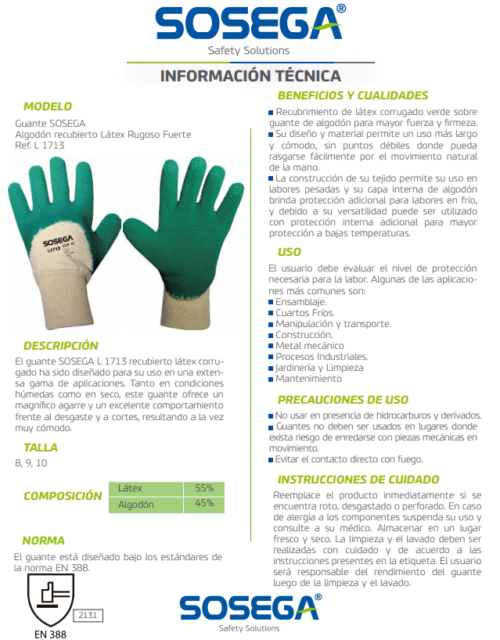 Guante Steel Latex Sosega - Image 3